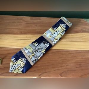 Sole Men's Tie Silk Cats & Dogs Go To Court - Lawyer Necktie 61”